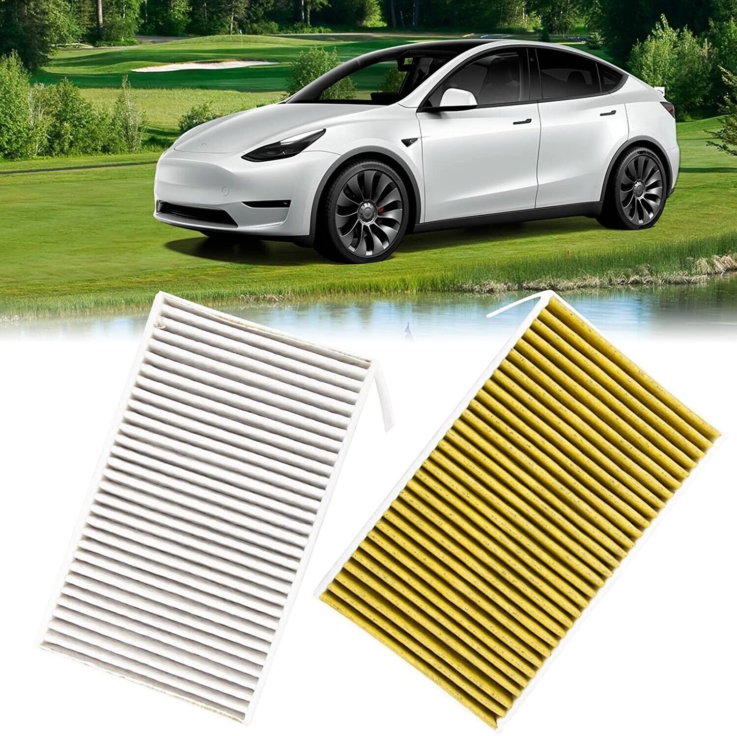 Cabin Air Filter For Tesla Model 3 Activated Carbon Cabin Air Intake Filter