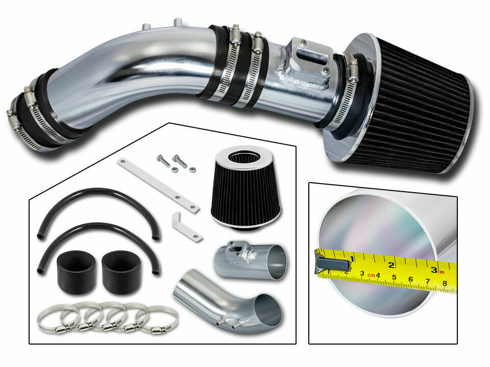 Short Ram Air Intake Kit+BLACK Filter for 04-07 Honda Accord 2.4L L4 DX/LX/EX/SE