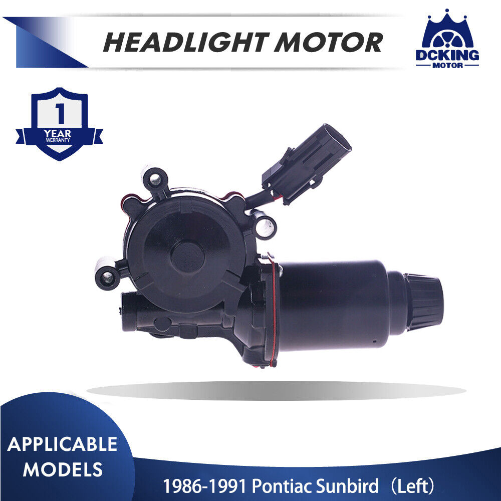 Headlight Headlamp Motor For Pontiac Sunbird 1986-1991 Left Driver Side 16513889
