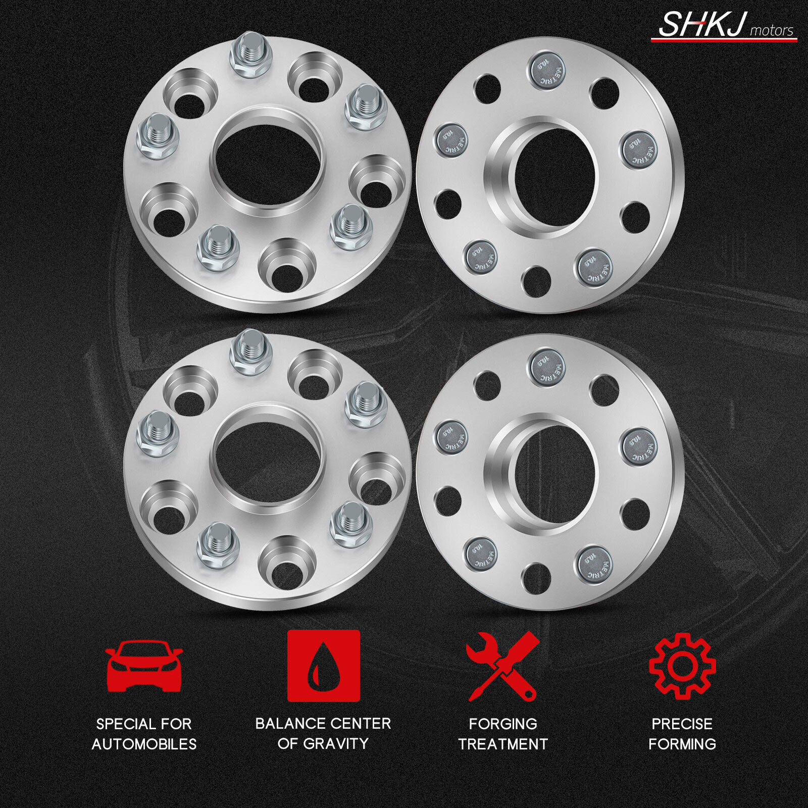 (4) 20MM Wheel Spacers 5X4.5 5X114.3 12X1.5 For Lexus GS300 ES300 IS250 Tacoma