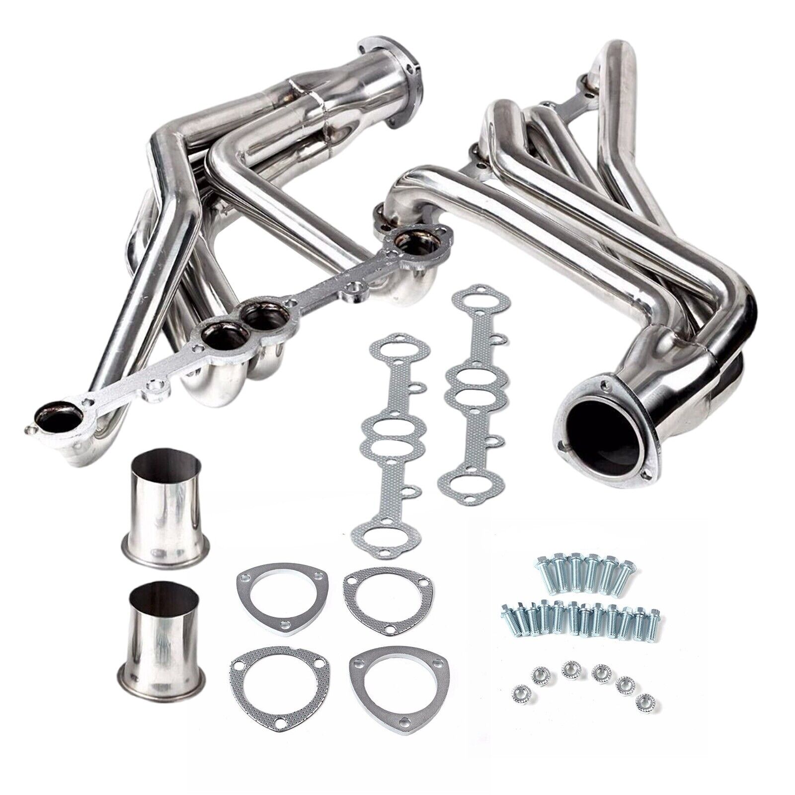 Stainless Manifold Headers Fit 64-74 Chevy 283/302/305/307/327/350/400 Engines