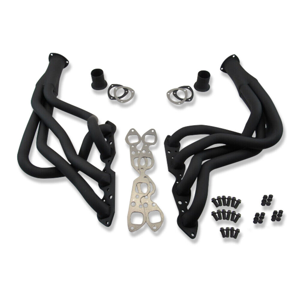For Chevy Tahoe Blazer Jimmy 4WD 454 1969-1991 Long Tube Header Black
