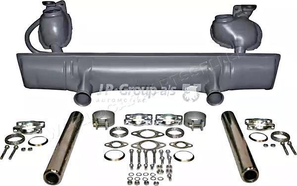 JP Exhaust System Rear Round Tailpipe Fits VW Beetle Cabrio 64-81