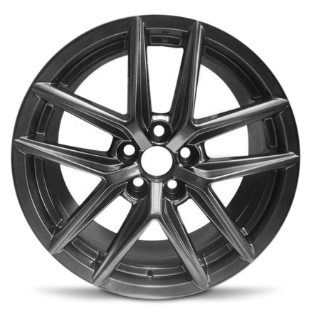 New 18x8 inch Wheel for Lexus IS200T 16-19 Hyper Black Painted Alloy Rim
