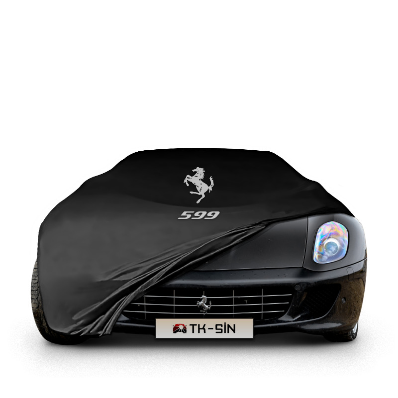 599 INDOOR CAR COVER WİTH LOGO ,COLOR OPTIONS PREMİUM FABRİC