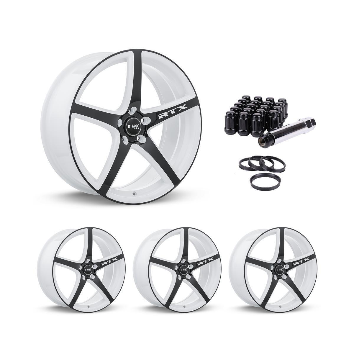 Wheel Rims Set with Black Lug Nuts Kit for 86-02 Cadillac Eldorado P813532 17 in