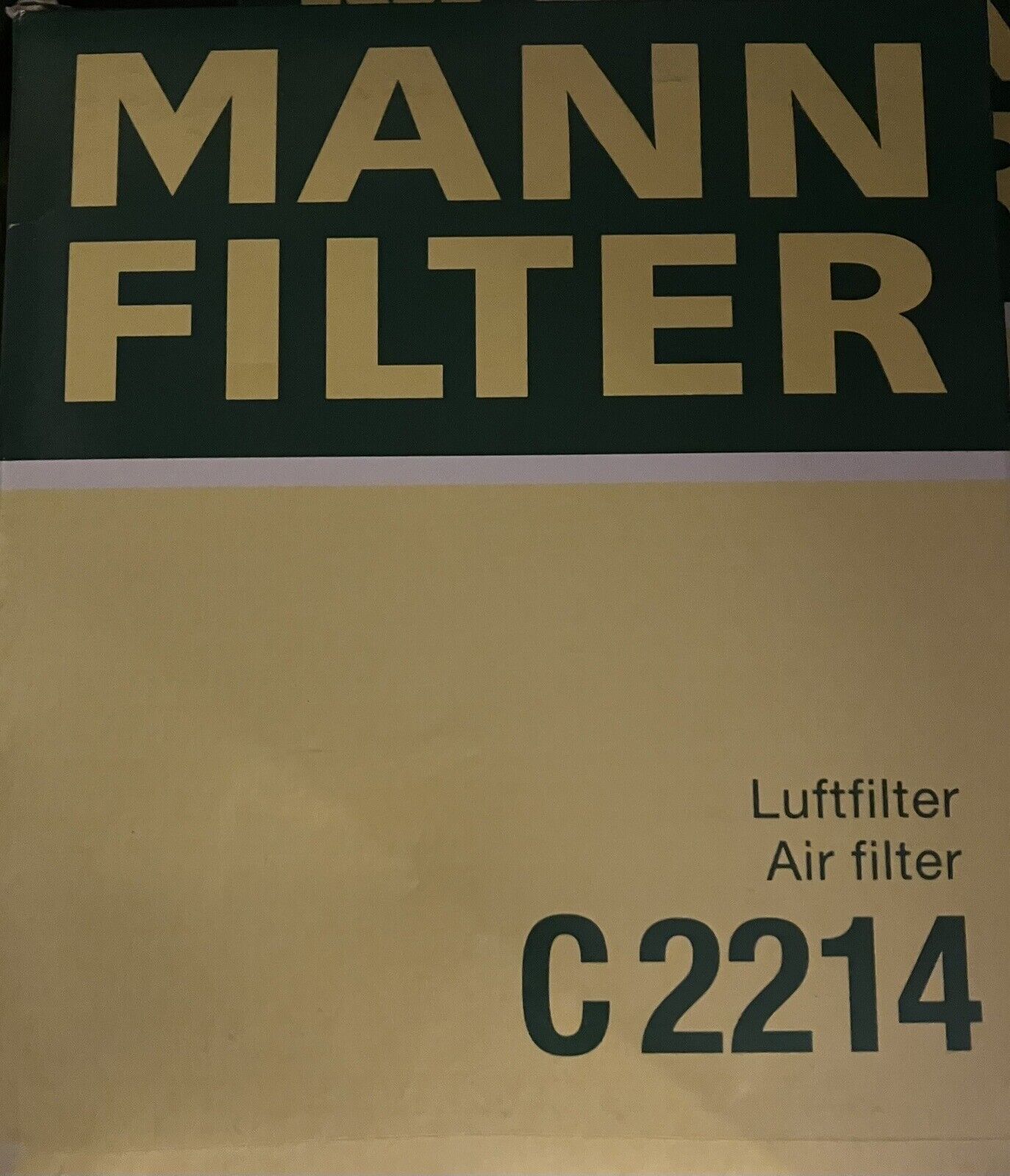 MANN C2214 AIR FILTER FOR DAEWOO MATIZ 0.8 06/05-12/13 1.0 06/05-03/11
