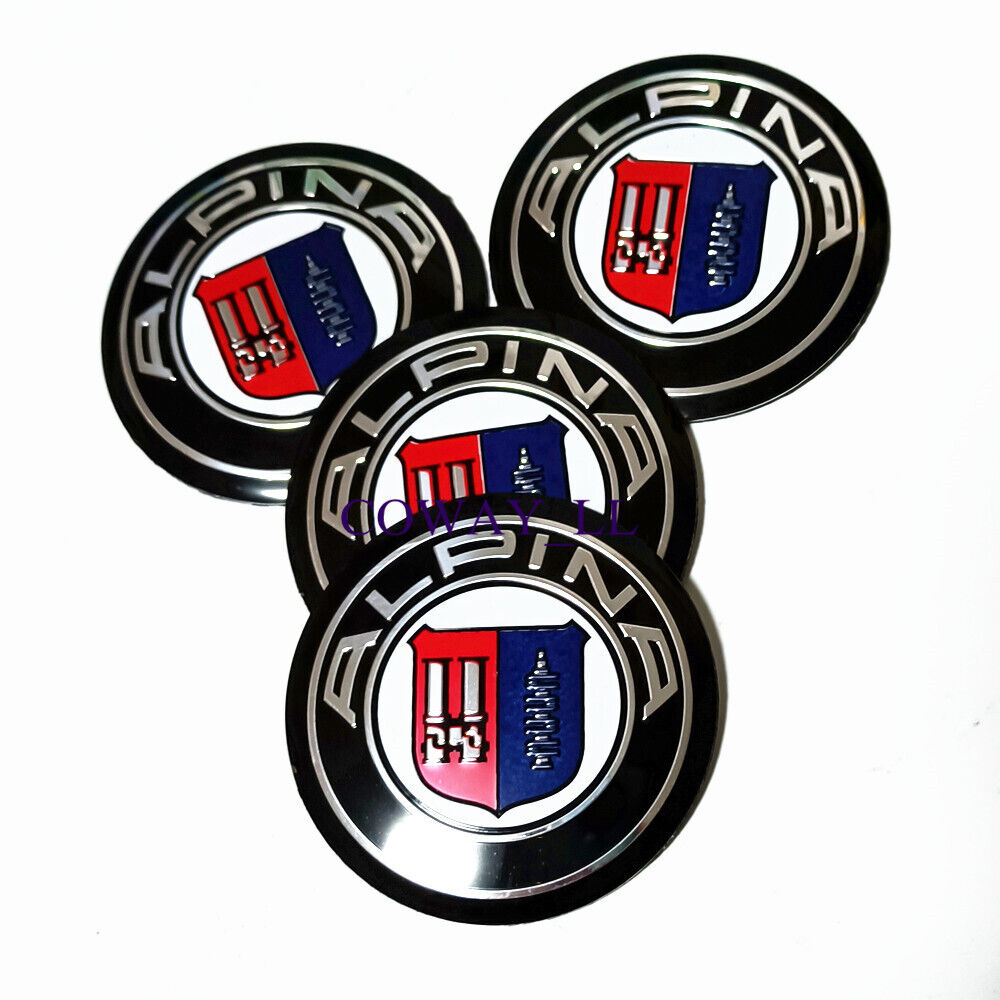 65mm Car Wheel rim Center Hub Sticker Caps Emblem 2.55 INCH For Alpina B3 B5 B7