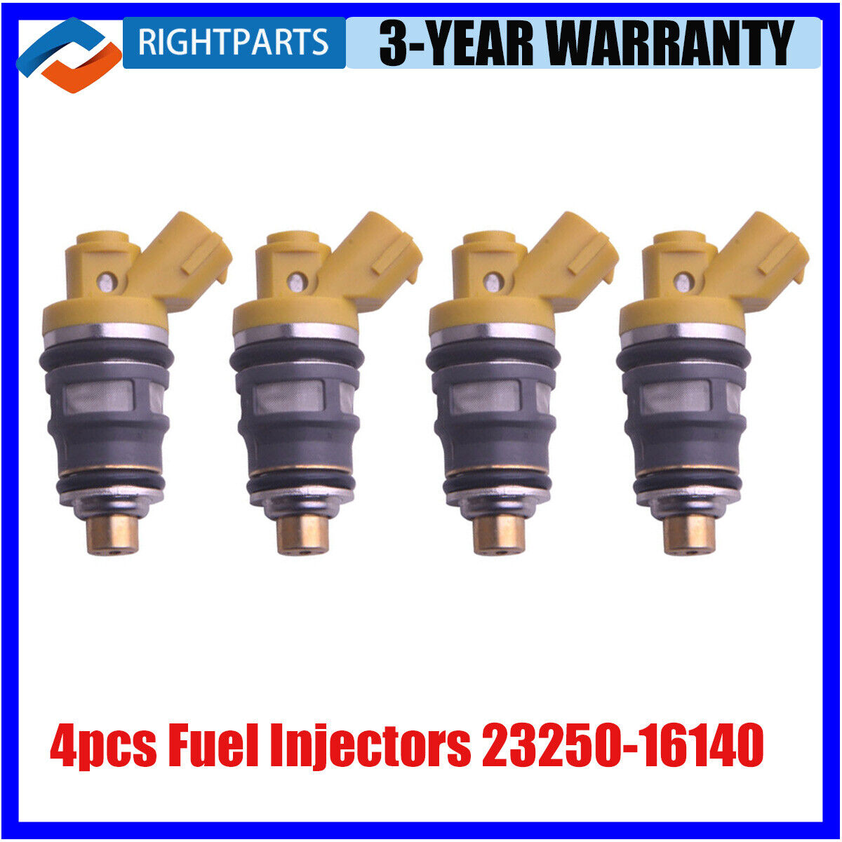 4pcs Fuel Injector 23250-16140 for Toyota Corolla LVN AE101 AE111 Carina AT210