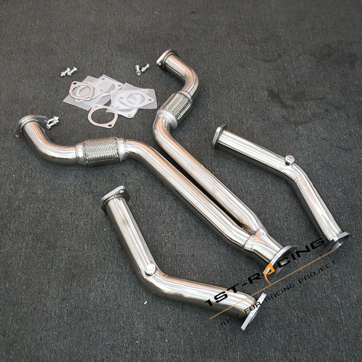 3.5L Turbo Exhaust Y-Pipe T-304 Downpipe For Nissan 350Z Z33/Infiniti G35 V35