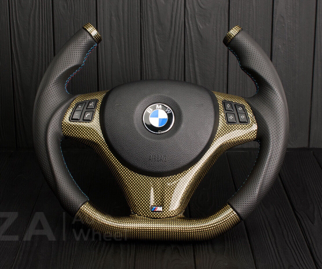 BMW Steering Wheel custom GOLDEN CARBON   E90 M3 E92 335d 135i 335is 335i