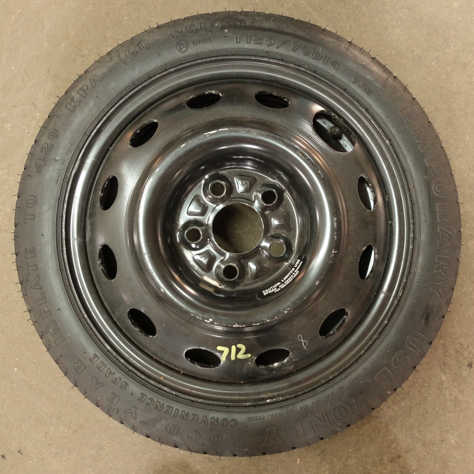 2000 2001 2002 2003 Dodge Plymouth Neon 14 Inch Spare Tire