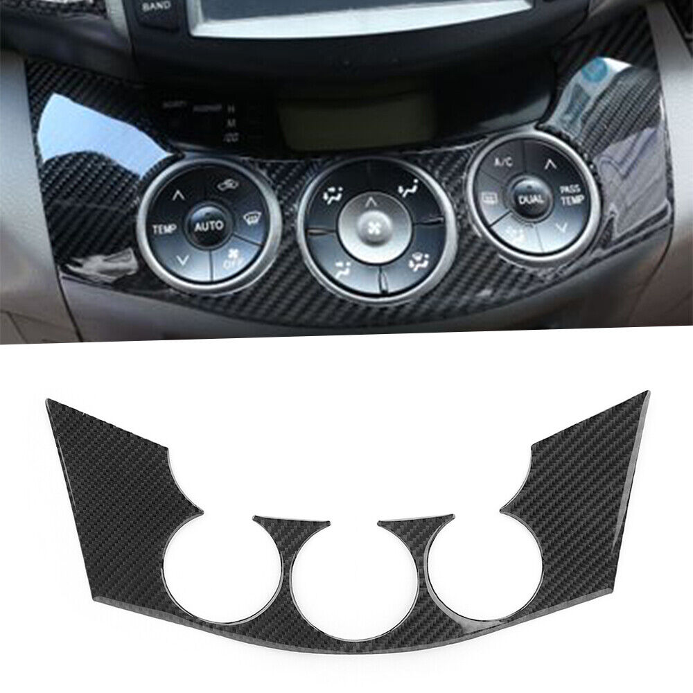 For Toyota RAV4 2006-2012 Carbon Fiber Console Switch Button Panel Cover Sticker