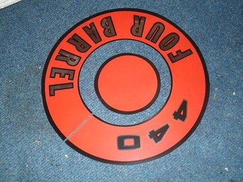 1966 PLYMOUTH BELVEDERE SPORT FURY VIP 440 4BARRELL AIR CLEANER TOP LID DECAL