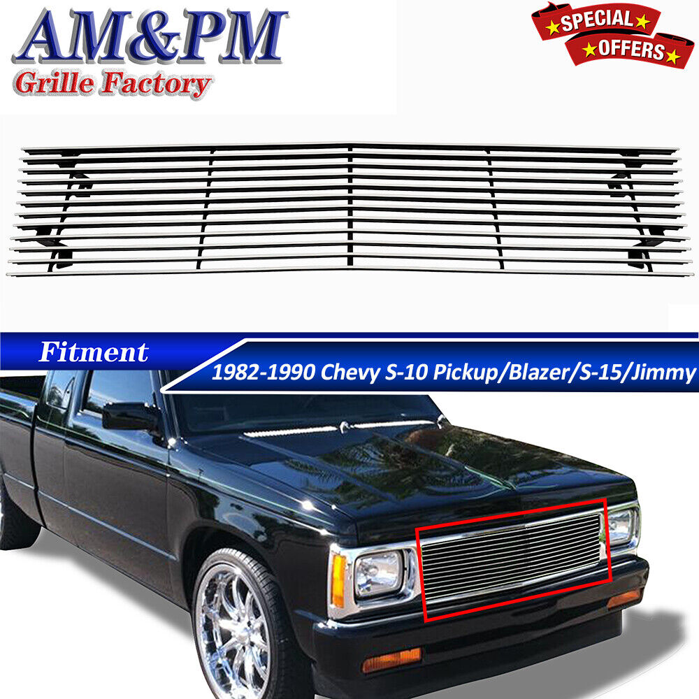 Fits 1982-1990 Chevy S10 Pickup/Blazer/S15/Jimmy Billet Grille Chrome Grill