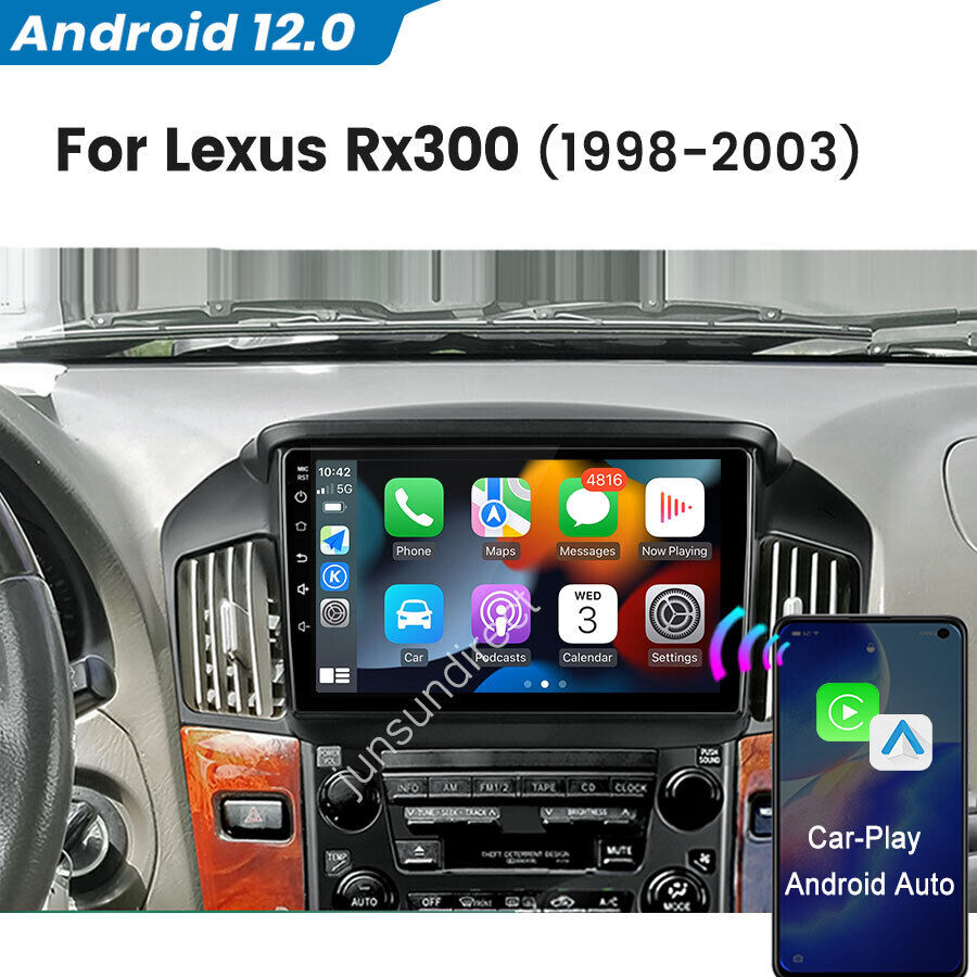 For 1998-2003 Lexus Rx300 Android 12.0 Car Stereo Radio GPS NAVI WIFI CarPlay FM