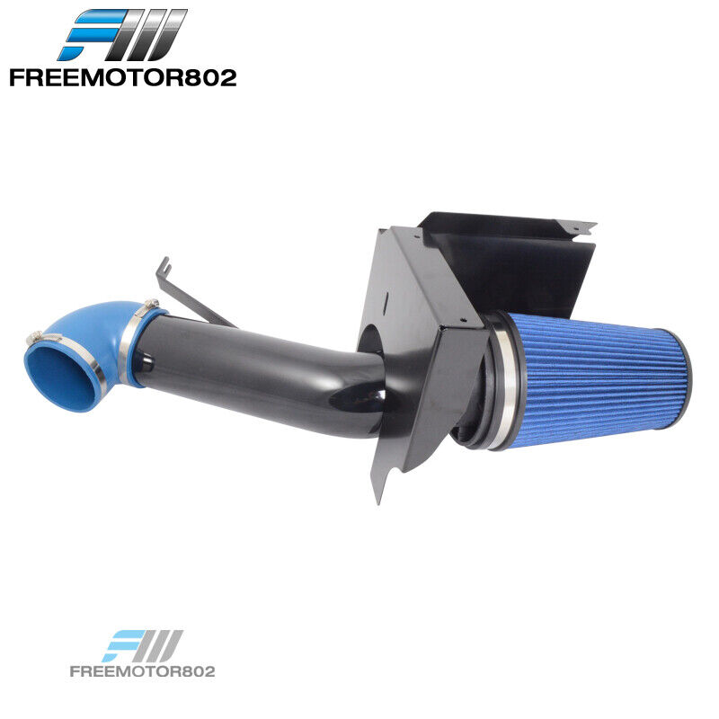 Fit GMC Chevy V8 4.8L 5.3L 6.0L Heat Shield Cold Air Intake System Blue Filter