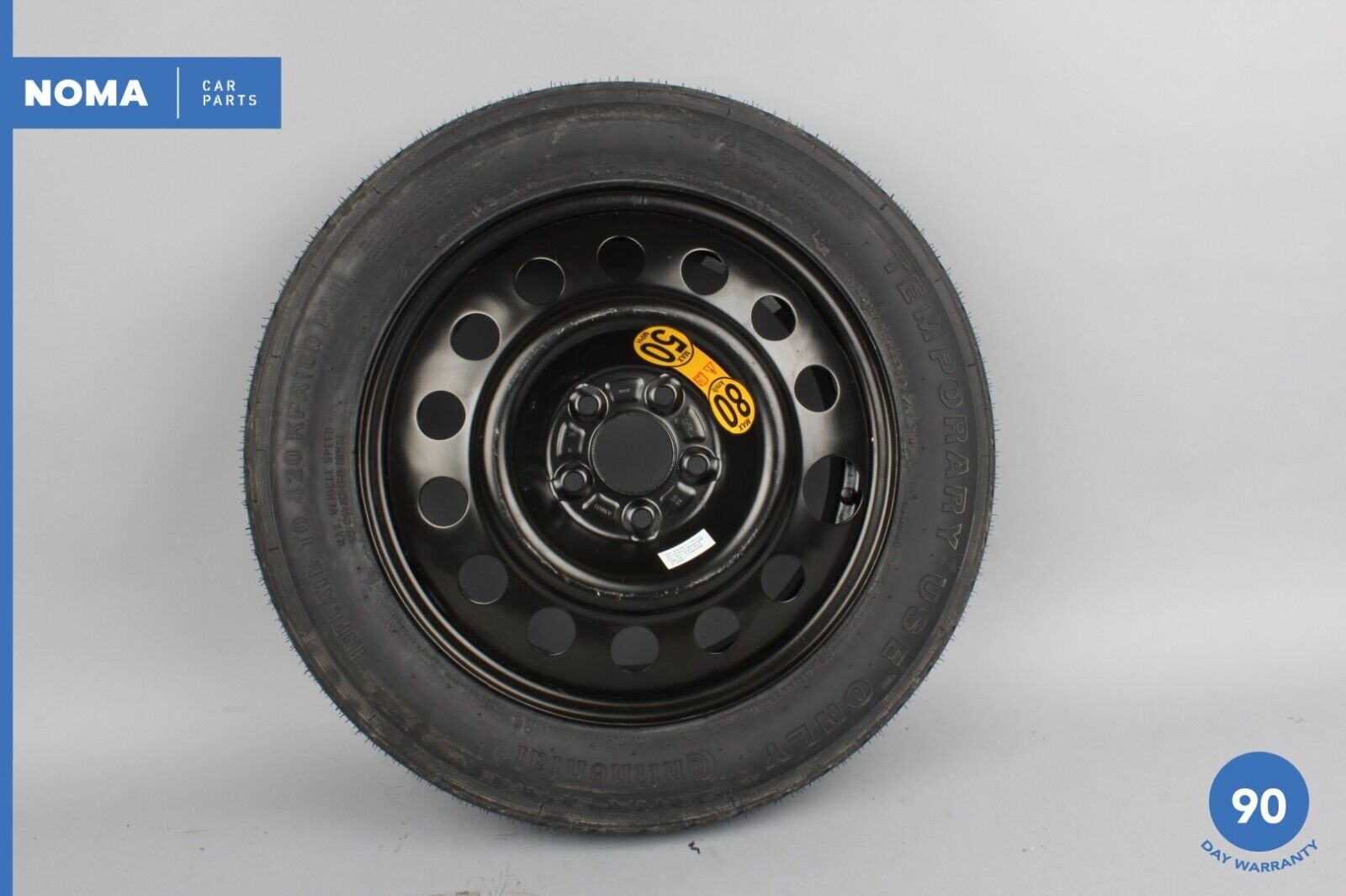 03-08 Jaguar S-Type X204 R16x4T Emergency Spare Wheel w/ Tire Continental OEM
