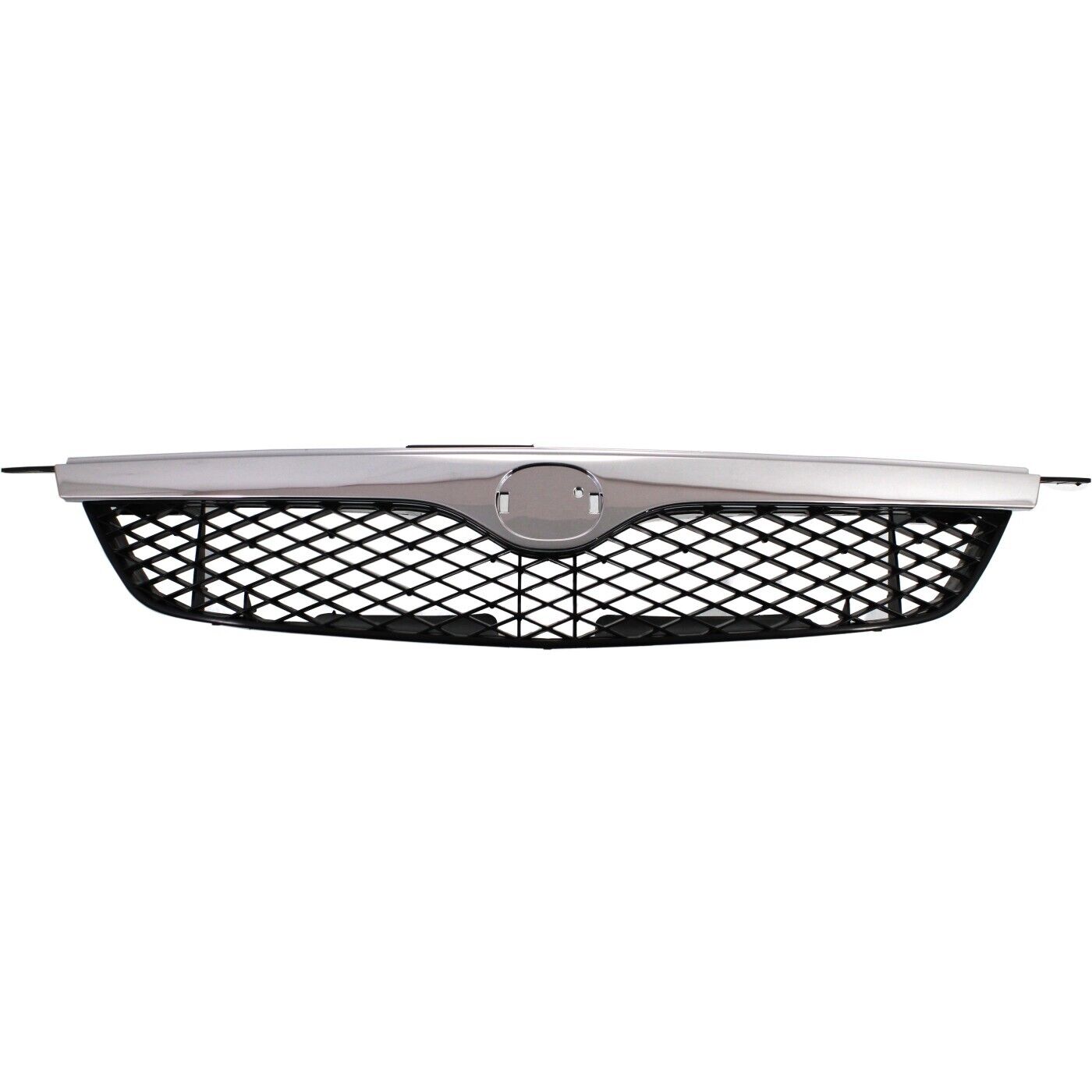 Grille Assembly For 1999-2000 Mazda Protege w/ Chrome Molding