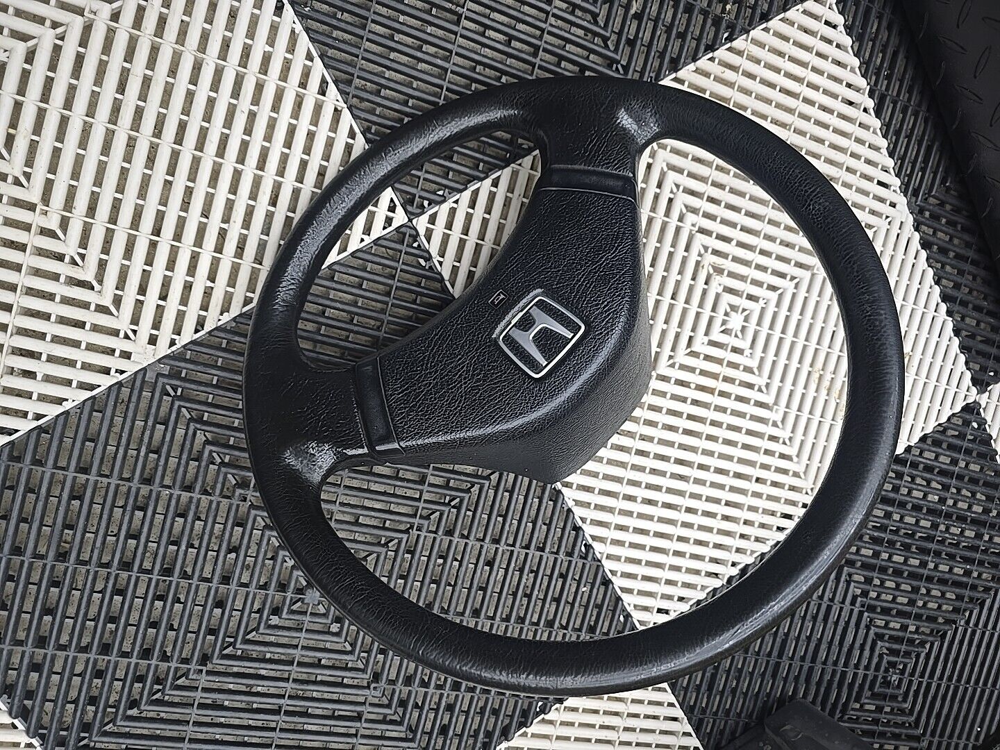 88-91 Honda Civic CRX Two Spoke Steering Wheel OEM SH3 SH4 SH5 EF DX SI HF #1