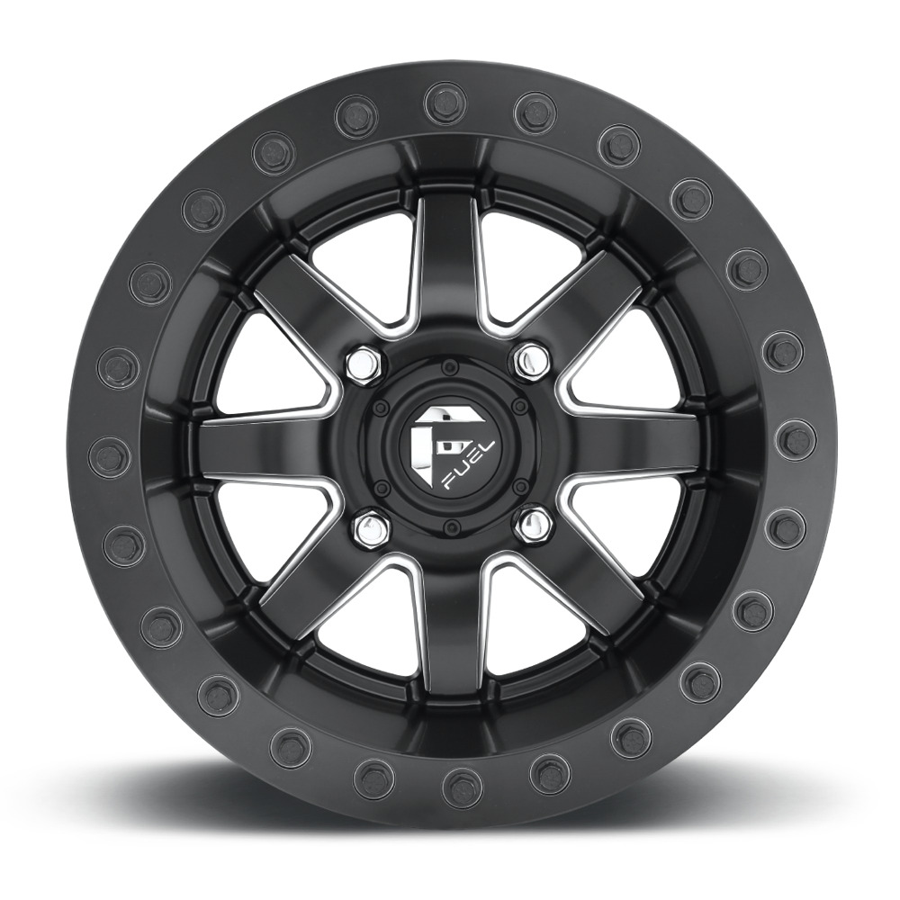 Fuel Maverick Beadlock | Matte Black & Milled | Polaris 4x156 | Fuel UTV Wheels