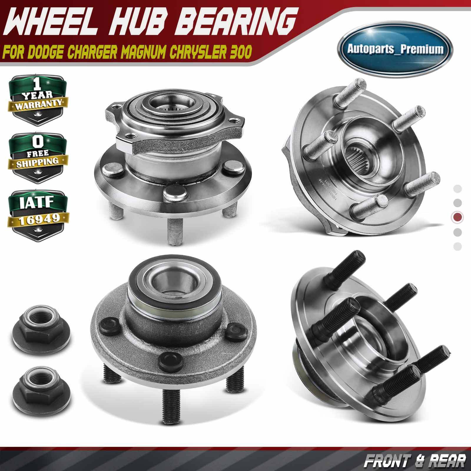 4x Front & Rear Wheel Hub Bearing Assembly for Dodge Charger Magnum Chrysler 300