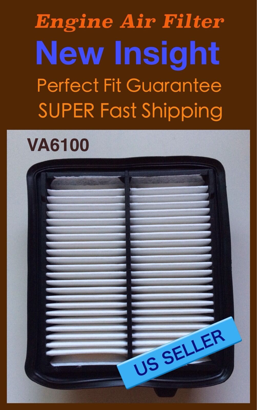 New Insight Engine Air Filter VA6100 Perfect Fit + Super Fast & ^o^