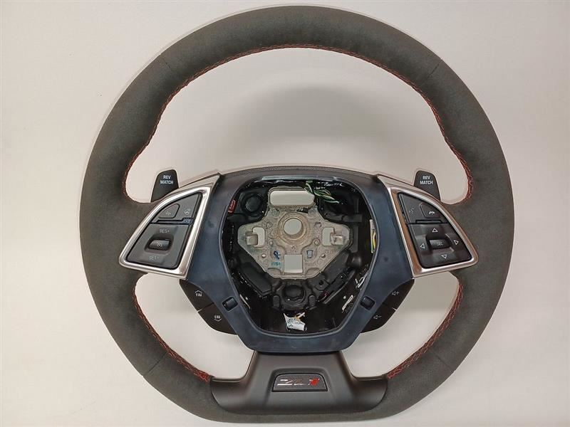 Suede ZL1 CAMARO Steering Wheel 84568412 Heat Shift Black Red 22-23 2845160