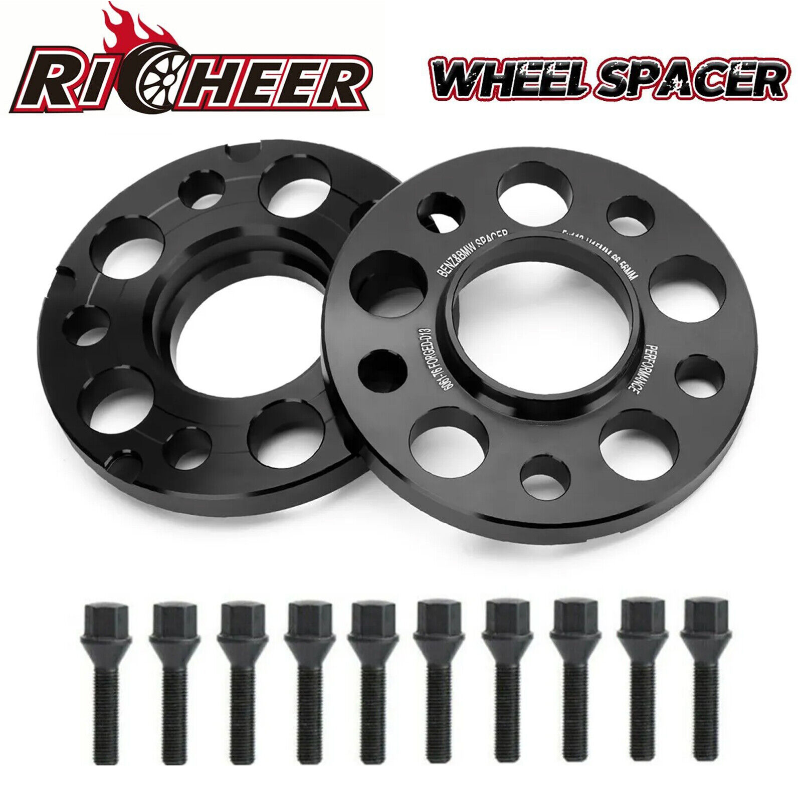 2PC 15MM 5x112 Mercedes Benz Wheel Spacers HubCentric 14X1.5 for W204 W205 W169