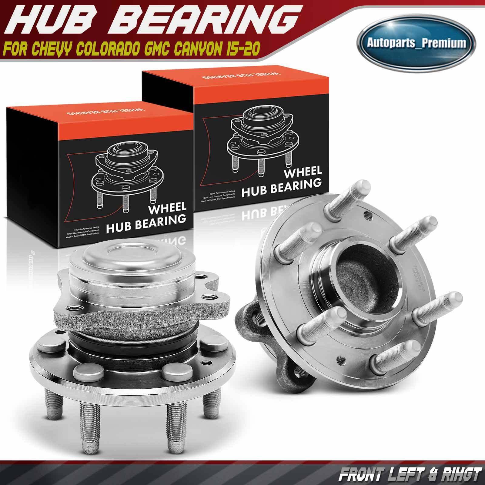 Front L & R Wheel Hub Bearing Assembly for Chevy Colorado GMC Canyon 15-20 RWD