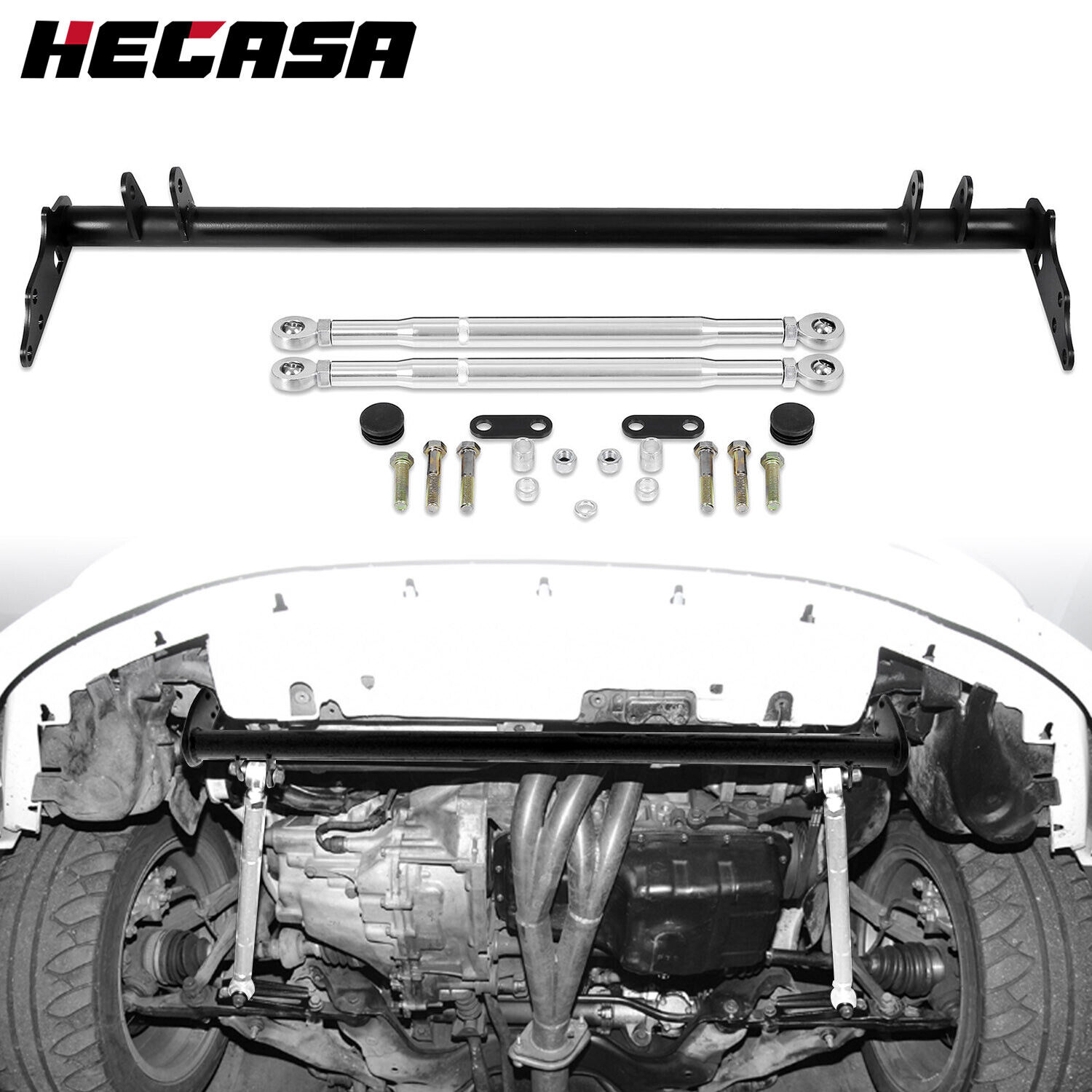 For Honda Civic CRX EF 88-91 Front Suspension Traction Control Arm Lower Tie Bar