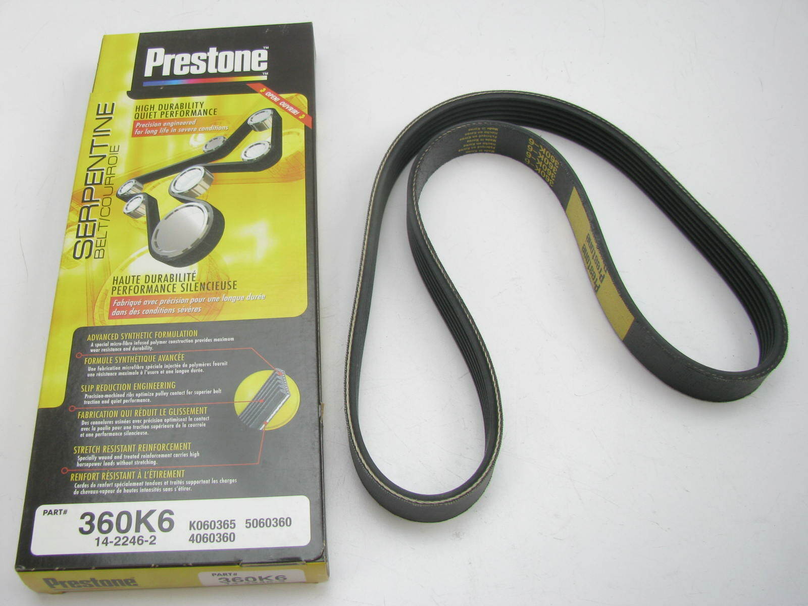 Prestone 360K6 Serpentine Belt - 0.84\