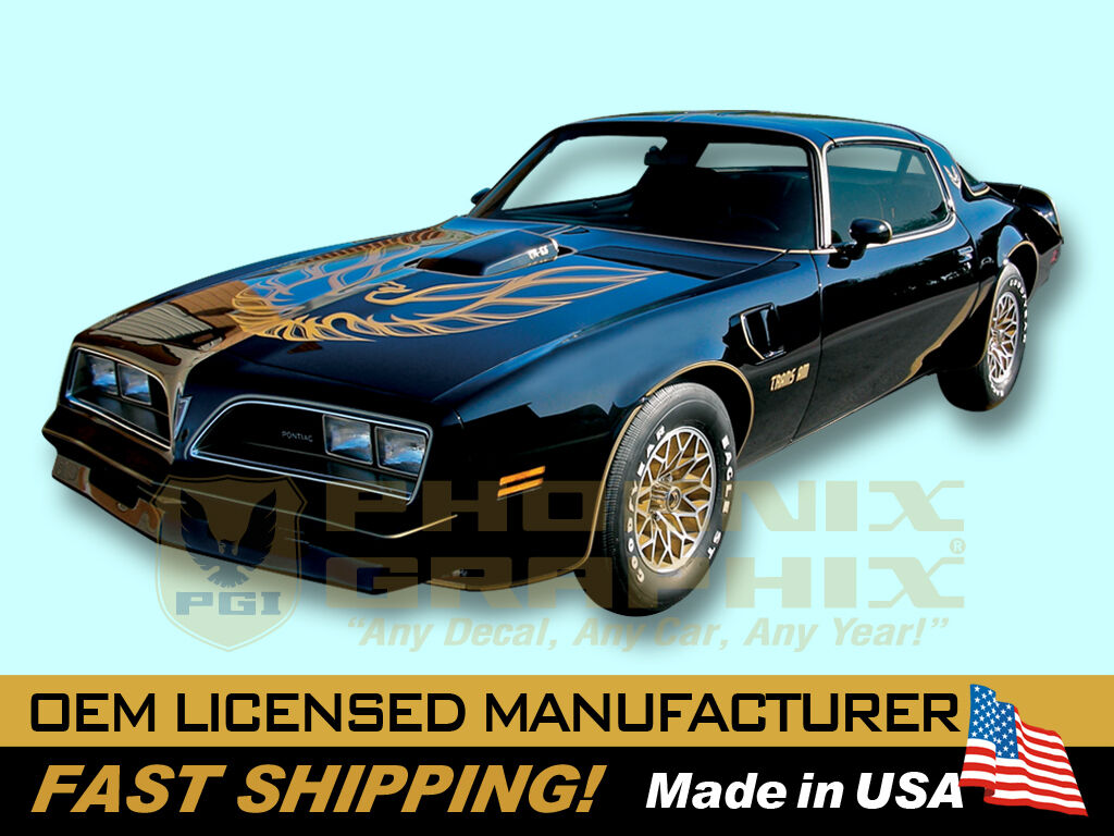 1976 Trans Am Special Edition Bandit Bird Decal Stripe ULTIMATE 54-Piece Kit