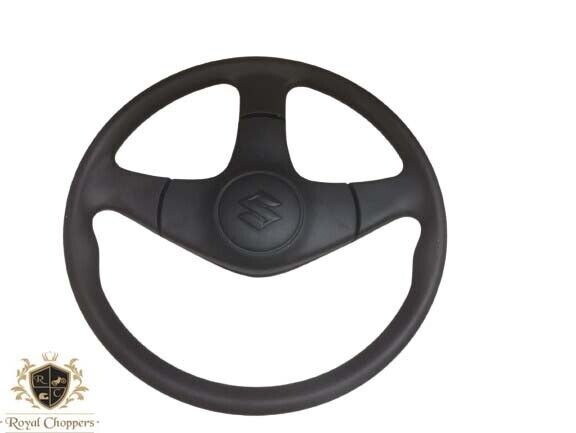 Fit For Suzuki Samurai SJ410 SJ413 Jimny Steering Wheel +Horn Button Black Color