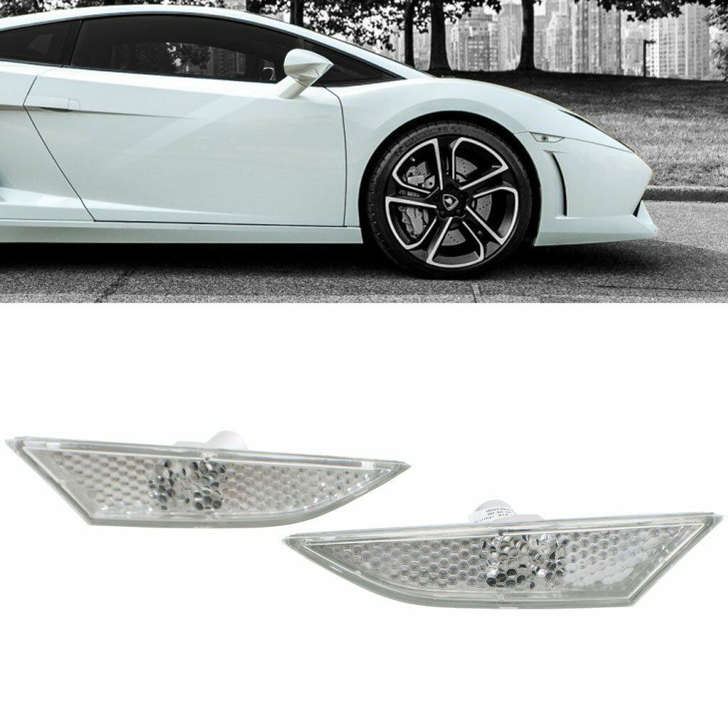 Lamborghini Gallardo Clear Side Marker Indicator Lens Set