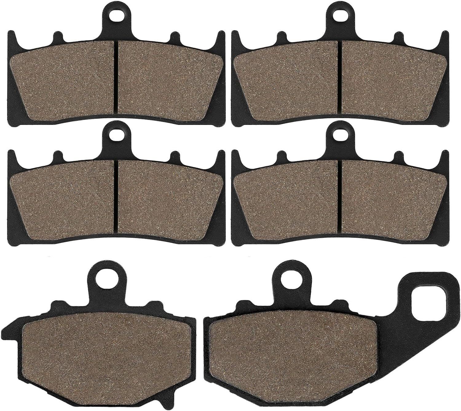 Front and Rear Brake Pads for Kawasaki ZX6R ZX-6R ZX600 1998-2001, ZZR600ZX 600