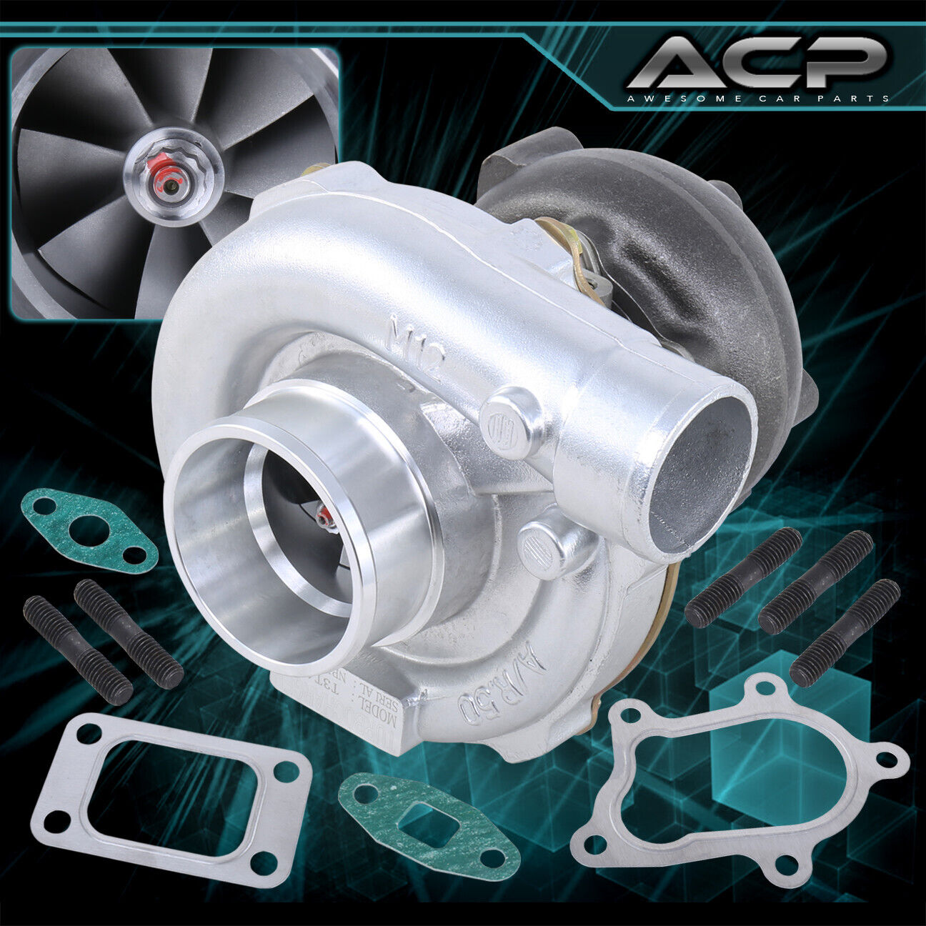 Stage III Turbo Charger T04E T3/T4 T03/T04 .63 AR .50 Trim Boost 5 Bolt Flange