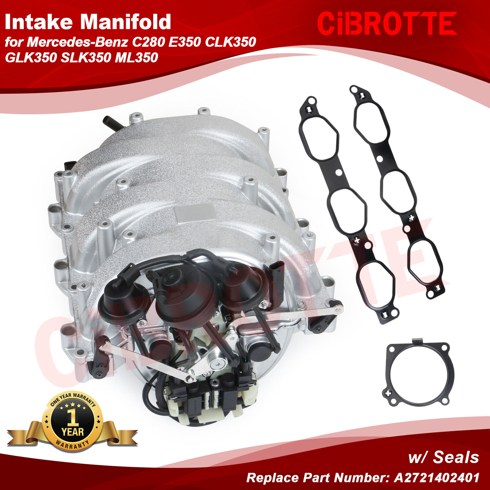 Intake Manifold Assembly for Mercedes-Benz C280 E350 CLK350 GLK350 SLK350 ML350