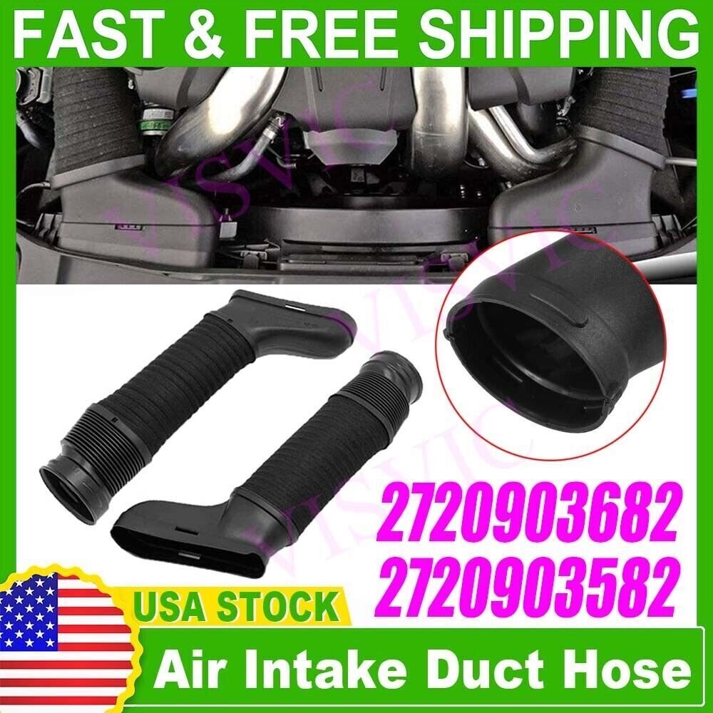 Fit for Mercedes E250 E300 E350 C300 C350 Left+Right Side Air Intake Duct Hose