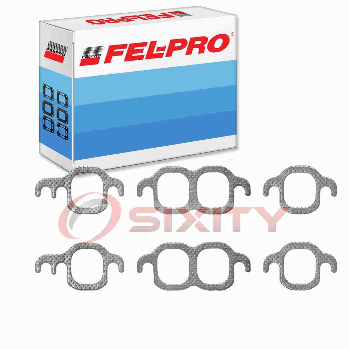 Fel-Pro Exhaust Manifold Gasket Set for 1955-1957 Chevrolet Two-Ten Series qh