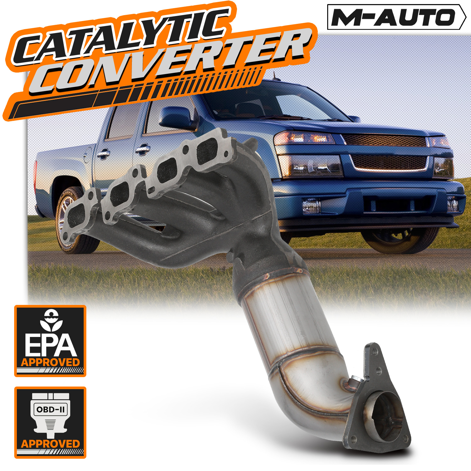 Catalytic Converter Exhaust Header Manifold For 2007-2012 Canyon/Colorado 2.9