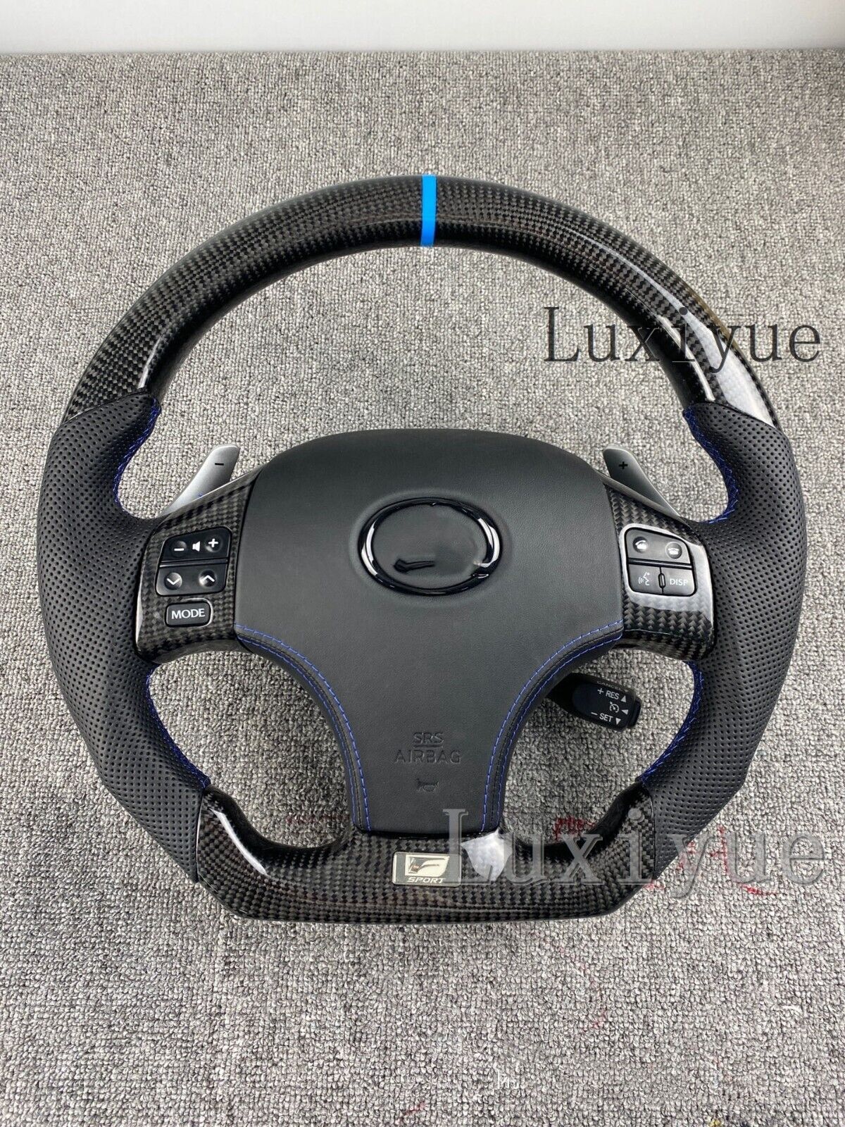 Customize Carbon Fiber Sports Steering Wheel For 2006-12 LEXUS IS250 IS300 IS350
