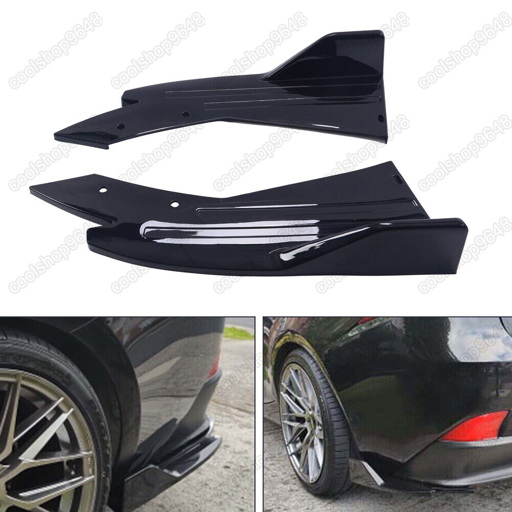 Rear Bumper Diffuser Splitter Lip Side Skirts Black For Mercedes Benz CLS 63 AMG