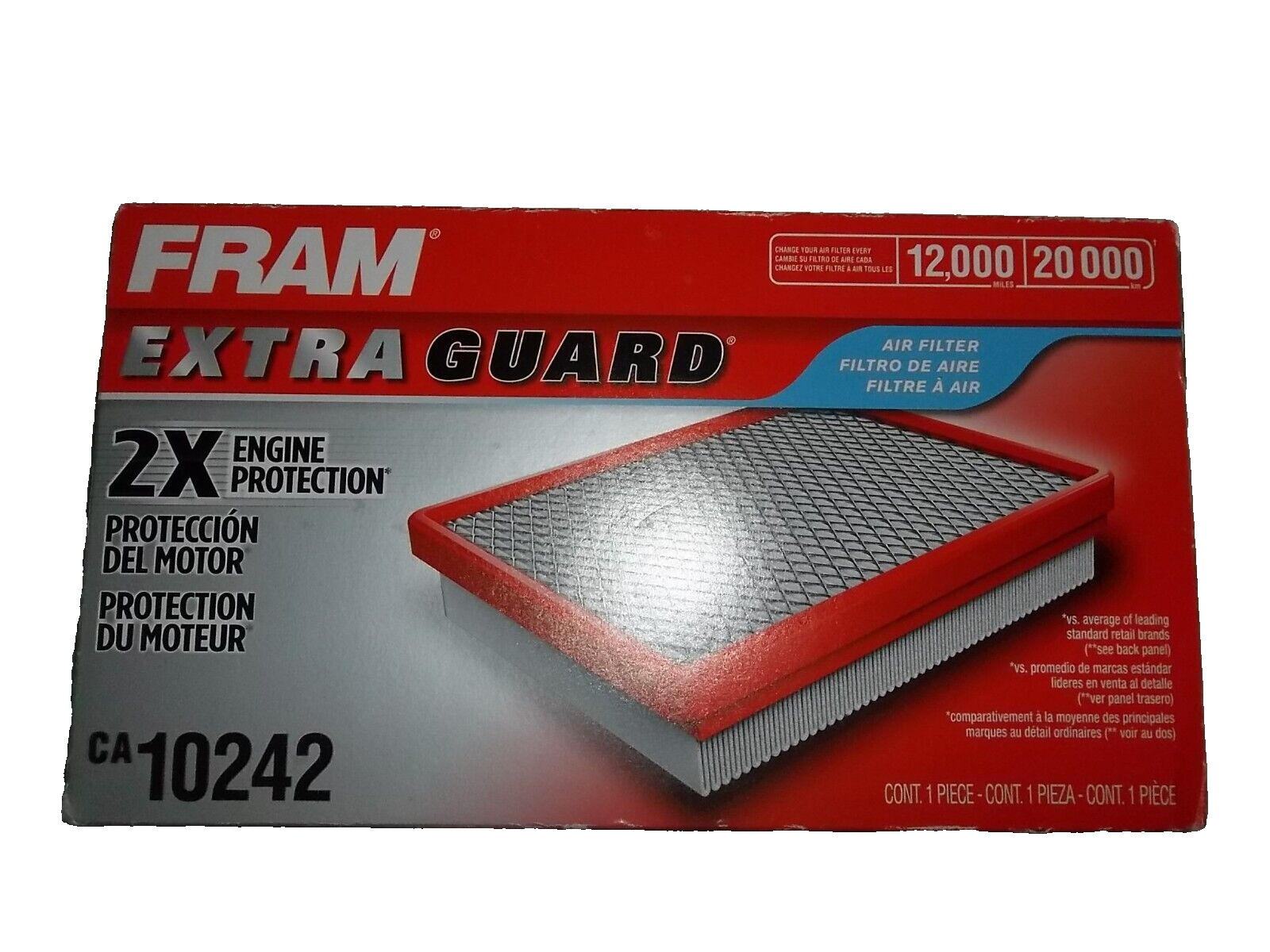 FRAM Extra Guard Air Filter, CA10242 for Select Ford, Lincoln, Mazda and Mercury