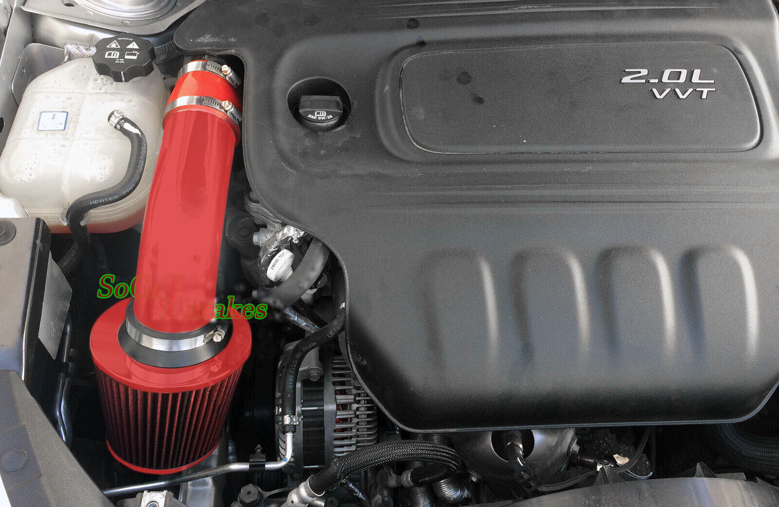 All RED COATED Air Intake Kit For 2013-2016 Dodge Dart 2.0 L4  Rally SE SXT