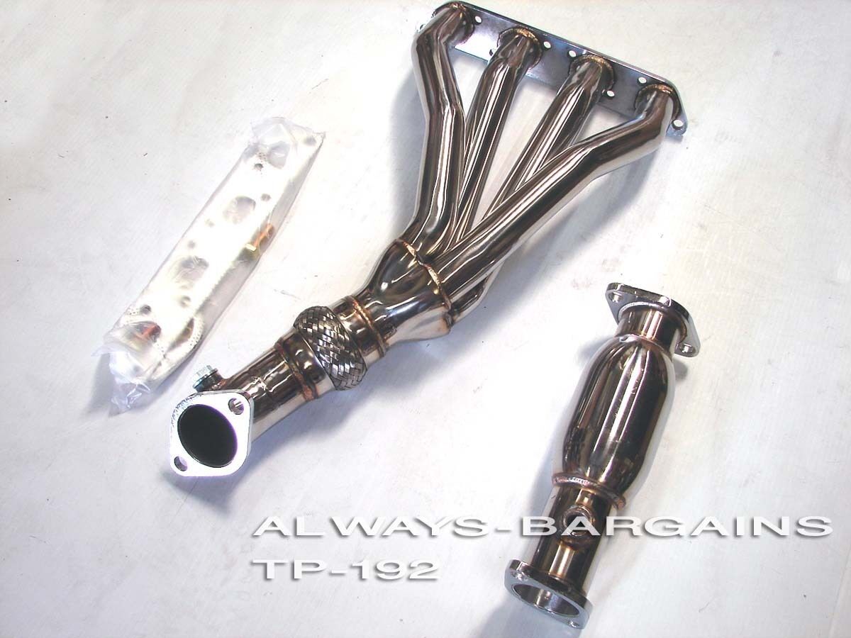 Manzo Stainless Steel Exhaust Header Fits Mini Cooper R53 02 - 06 1.6L Cooper S