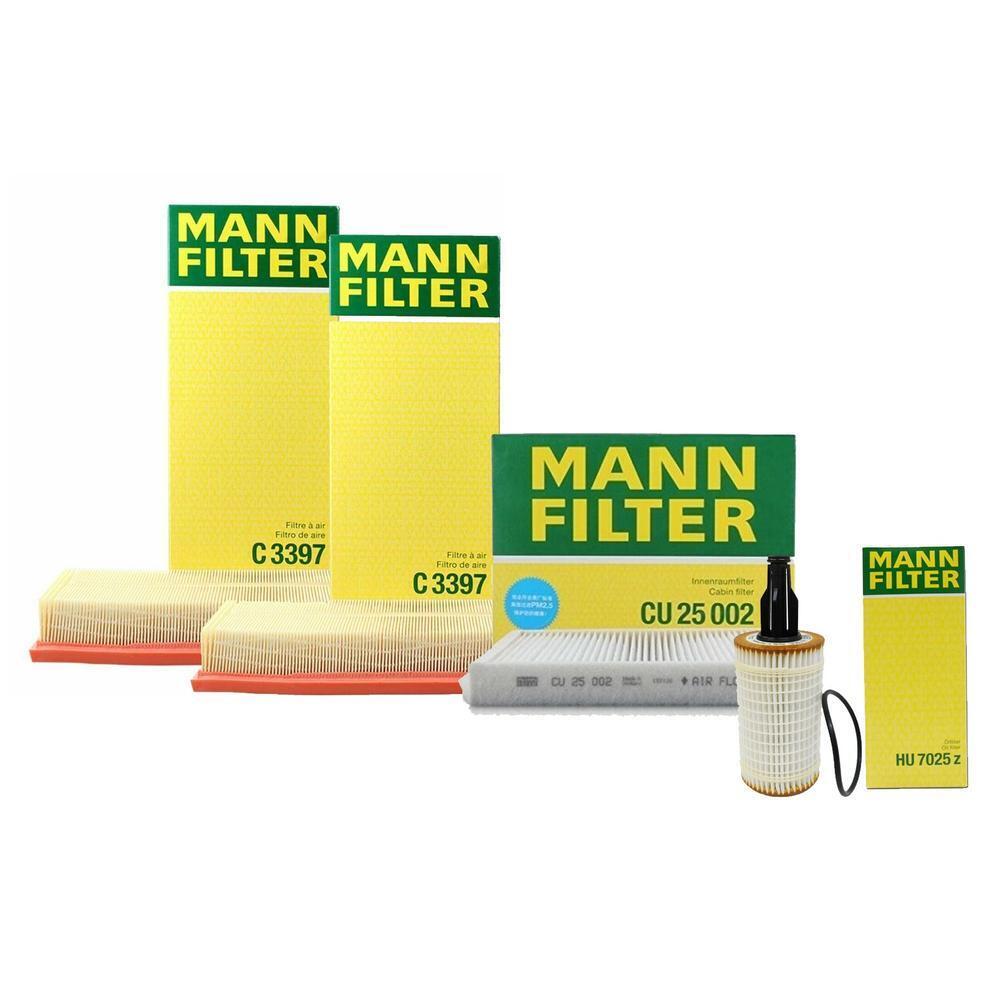 Mann Oil Paper Cabin 2 Air Filter Service Kit For X166 GL450 ML550 Twin Turbo