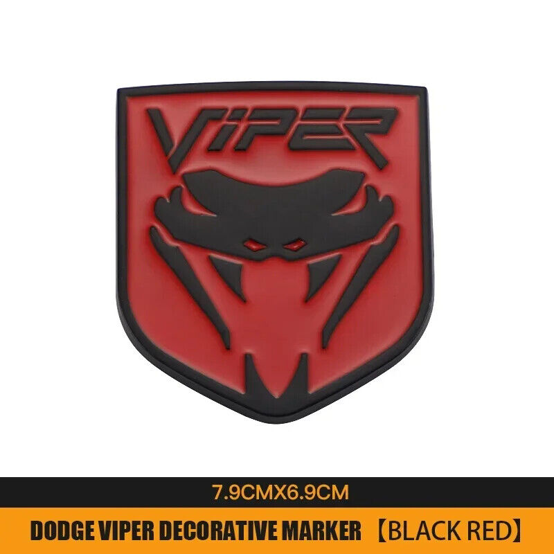 1Pc 3D Metal VIPER Stickers Badge Emblem for Focus mk2 mk3 Fiesta Ranger Mondeo