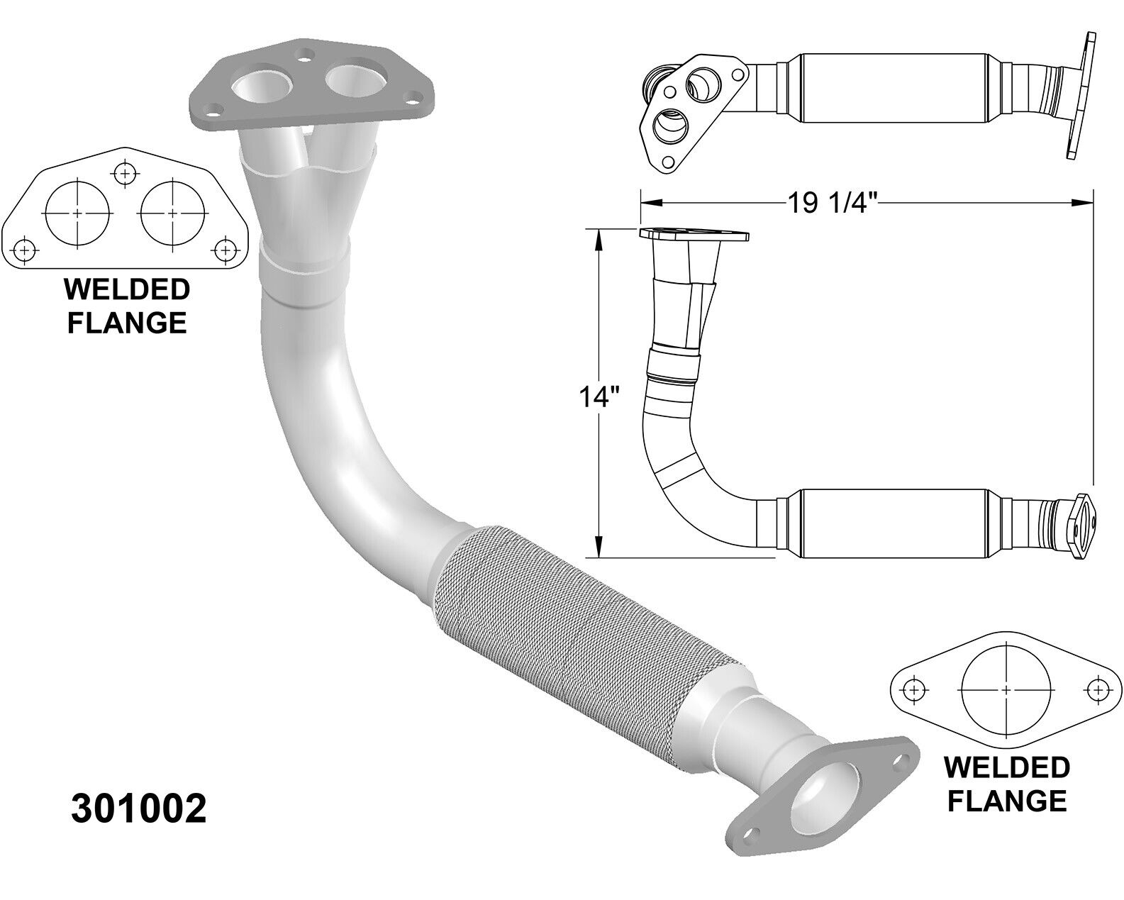 Exhaust Pipe for 1992 Mazda 626