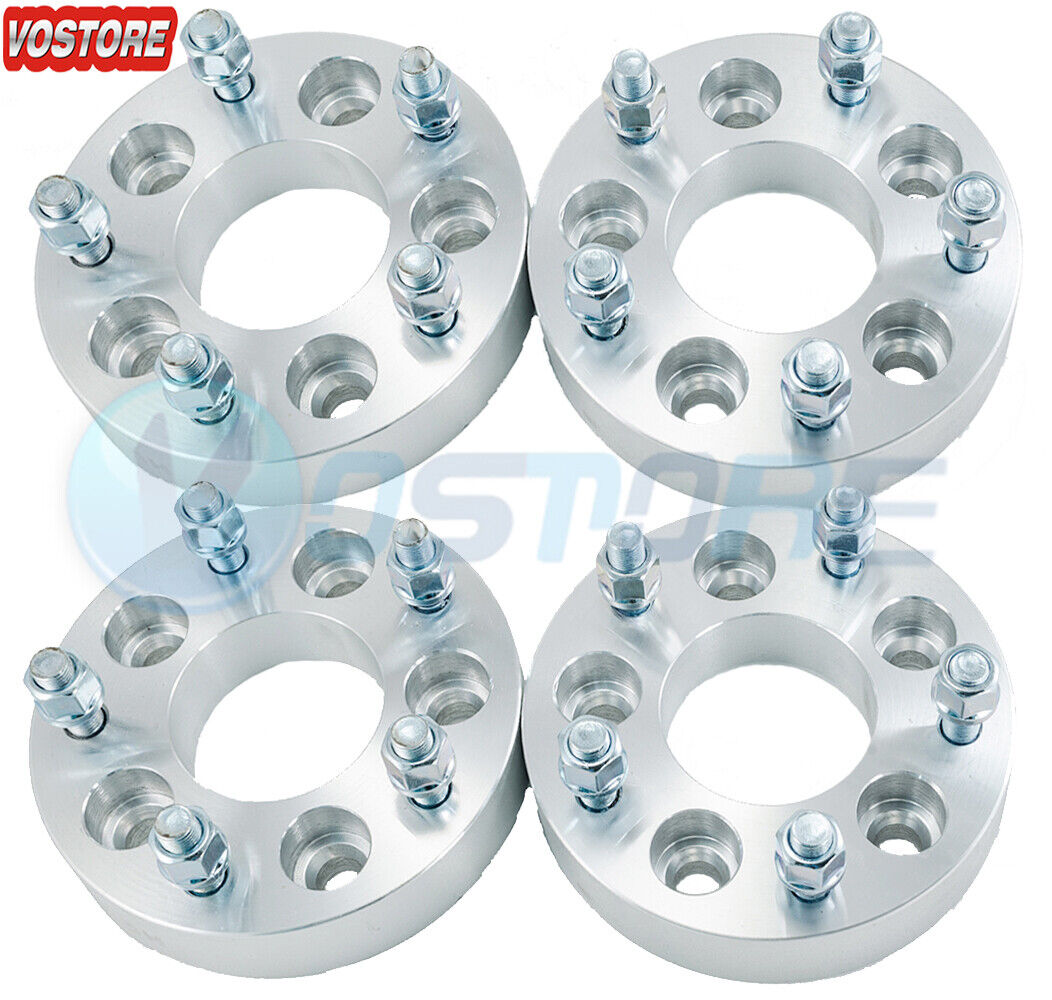 4PC 1.25'' 5x4.5 to 5x5 Wheel Spacers Adapters for Jeep Wrangler Ford Mustang